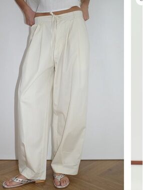 Deiji Studios Turn Pant in off-white XS